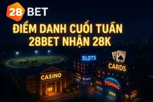 điểm danh 28bet cuối tuần nhận 28k