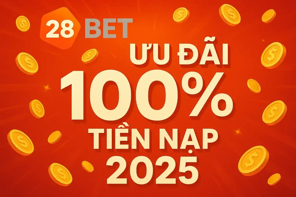 ưu đãi 100% tiền nạp 2025